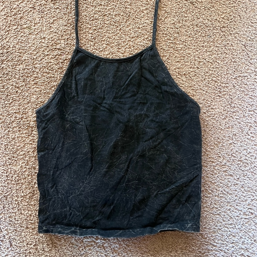 Black Halter Tank Top